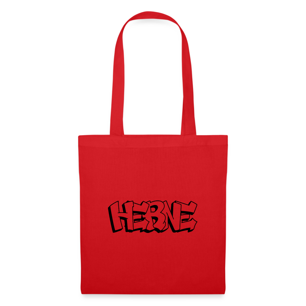 Tote Bag Herne "Graffiti" - red