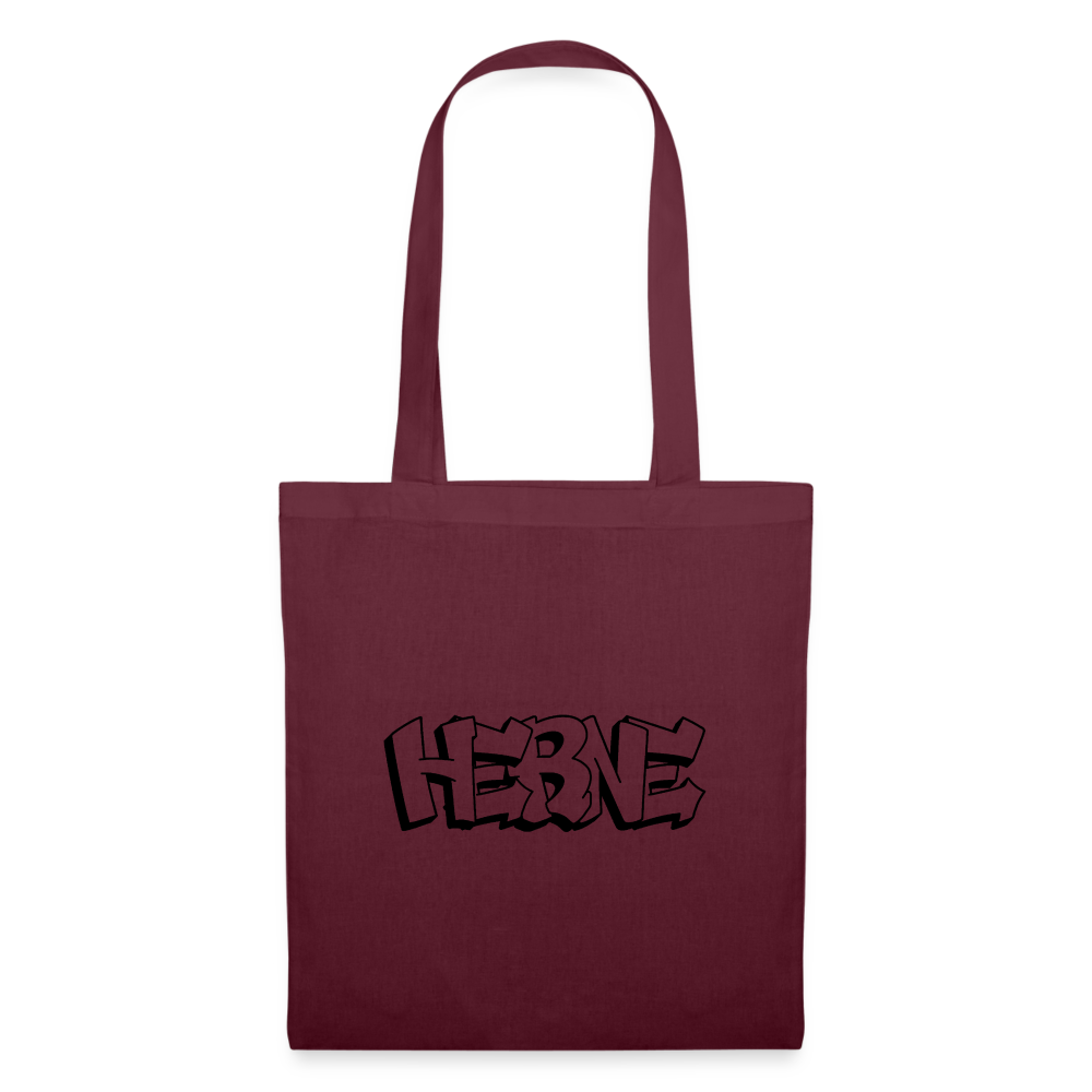 Tote Bag Herne "Graffiti" - burgundy