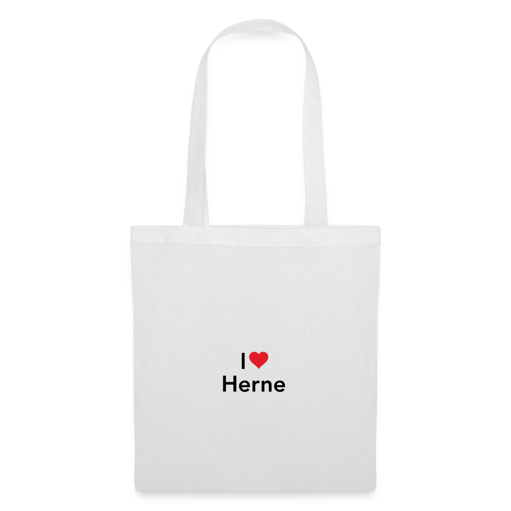 Tote Bag "I Love Herne" Bright Edition - white