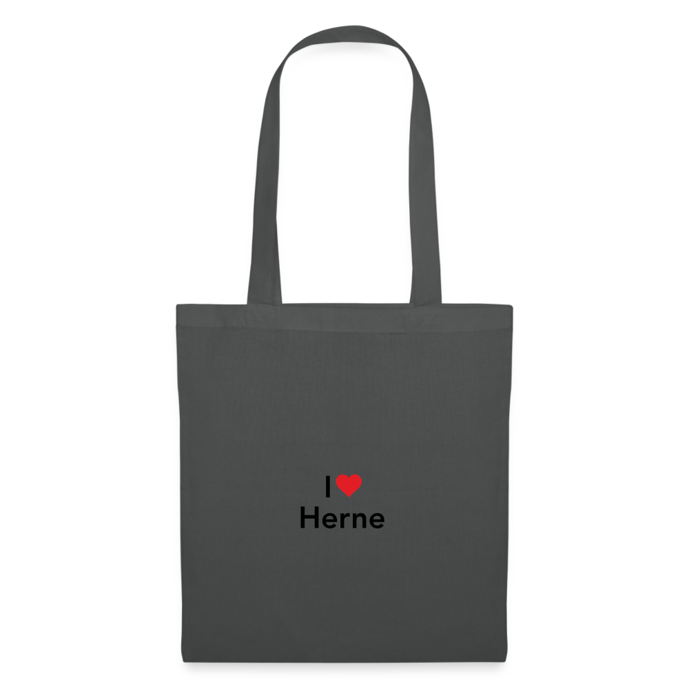 Tote Bag "I Love Herne" Bright Edition - graphite grey