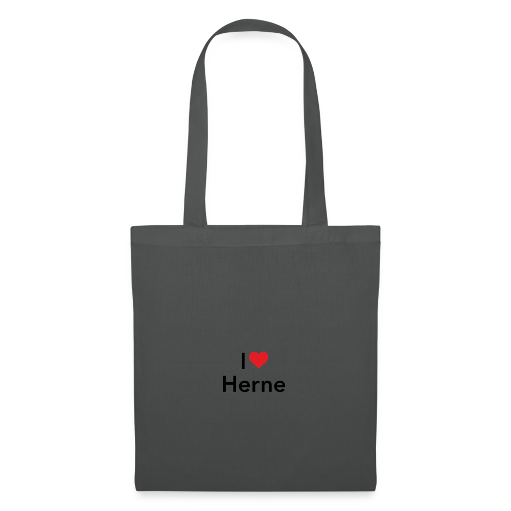 Tote Bag "I Love Herne" Bright Edition - graphite grey
