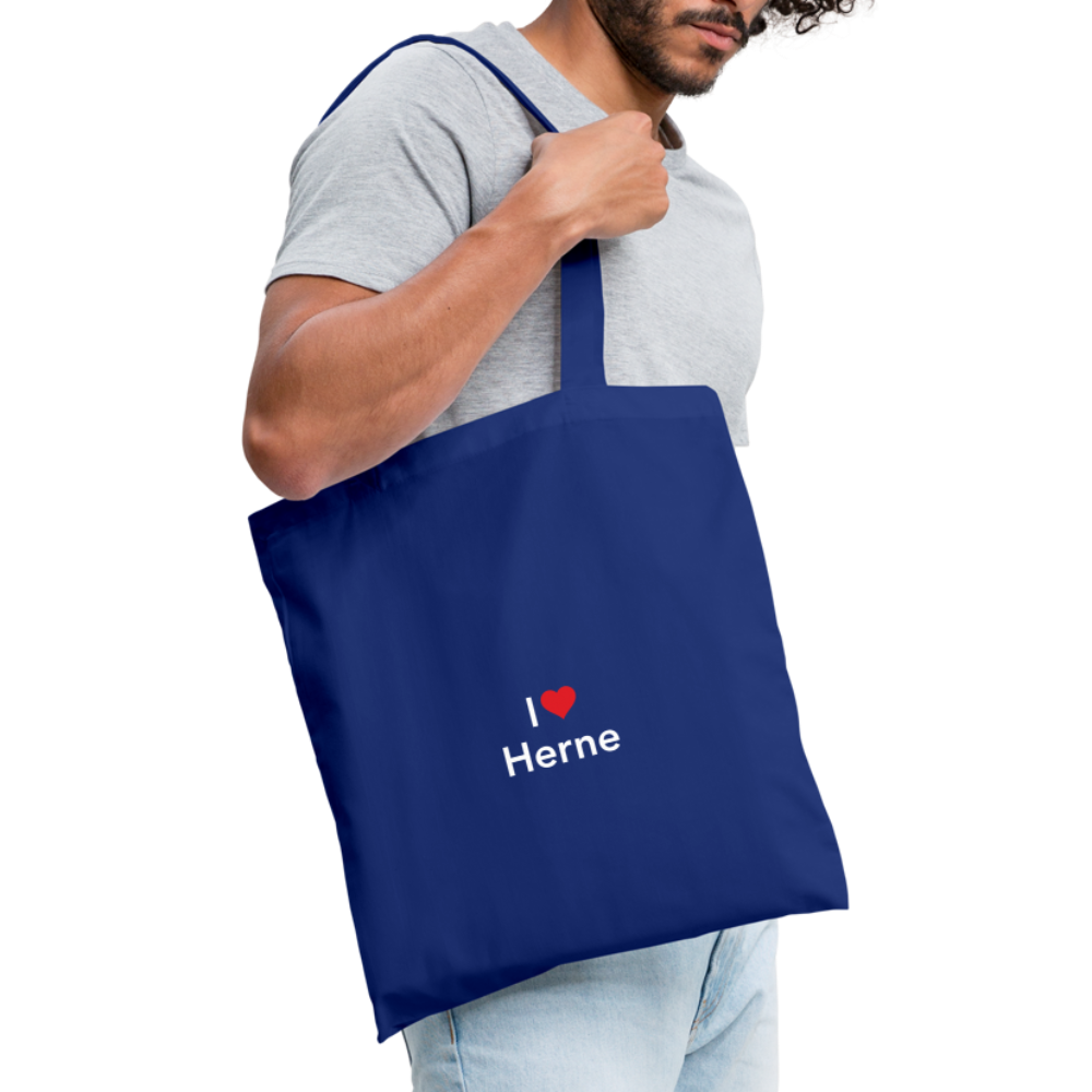 Tote Bag "I Love Herne" - royal blue
