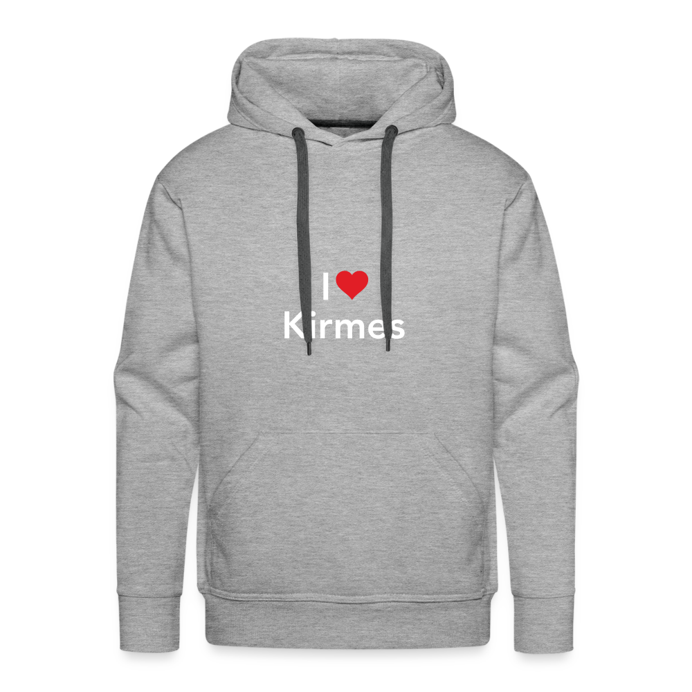 Hoodie "I Love Kirmes" Bright Edition - heather grey
