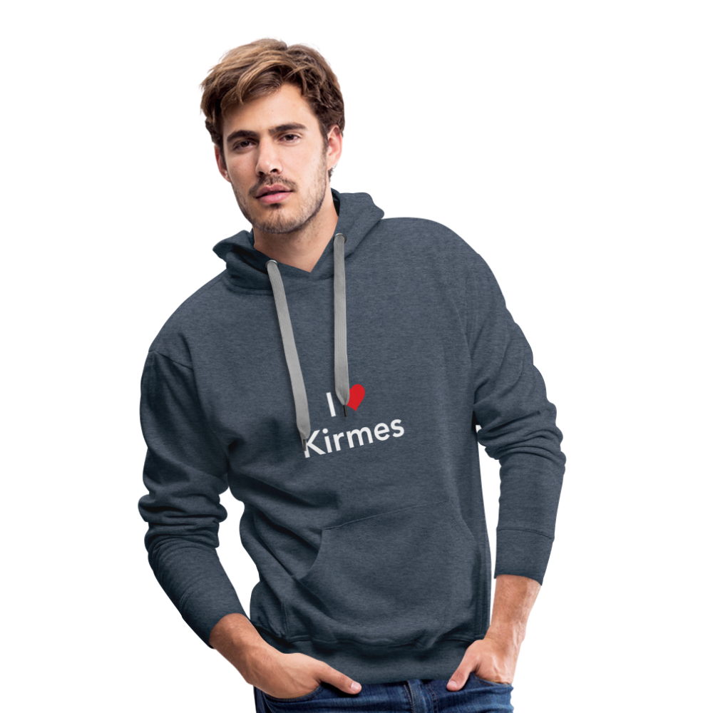 Hoodie "I Love Kirmes" Bright Edition - heather denim