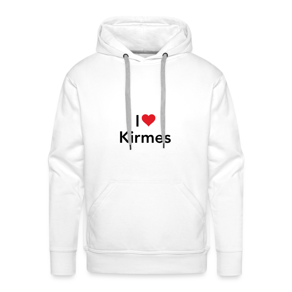 Hoodie "I Love Kirmes" Dark Edition - white