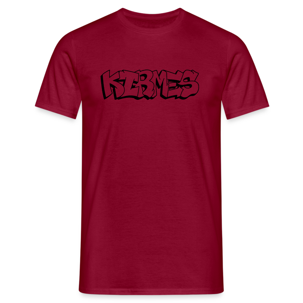 T-Shirt Kirmes "Graffiti" - brick red