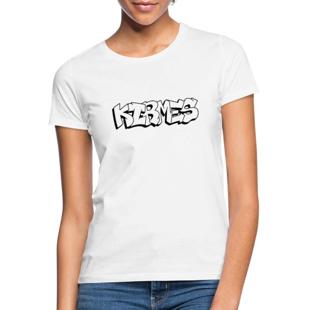 T-Shirt Ladies Kirmes "Graffiti" - white