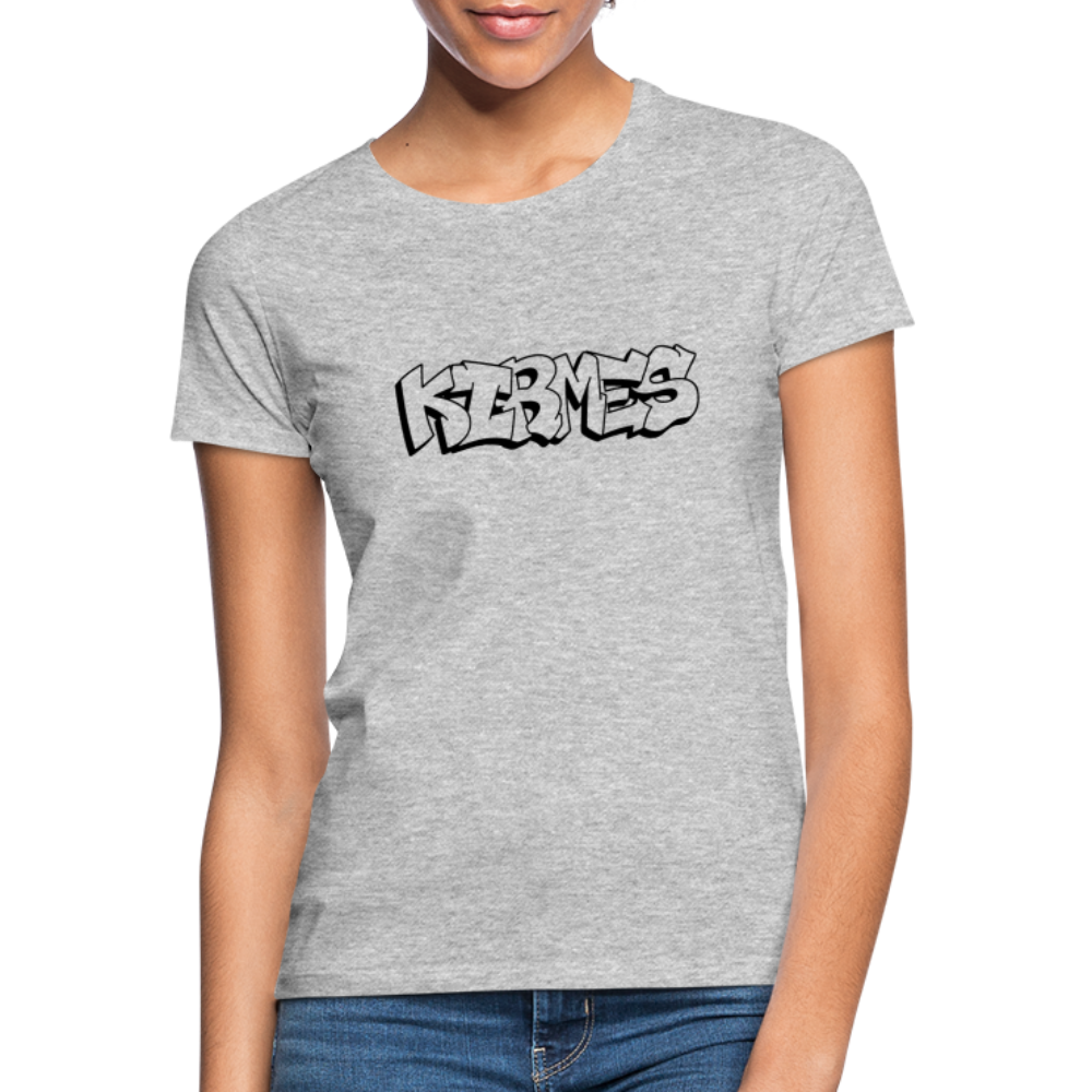 T-Shirt Ladies Kirmes "Graffiti" - heather grey