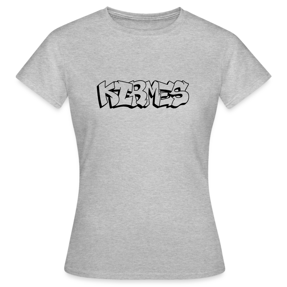 T-Shirt Ladies Kirmes "Graffiti" - heather grey