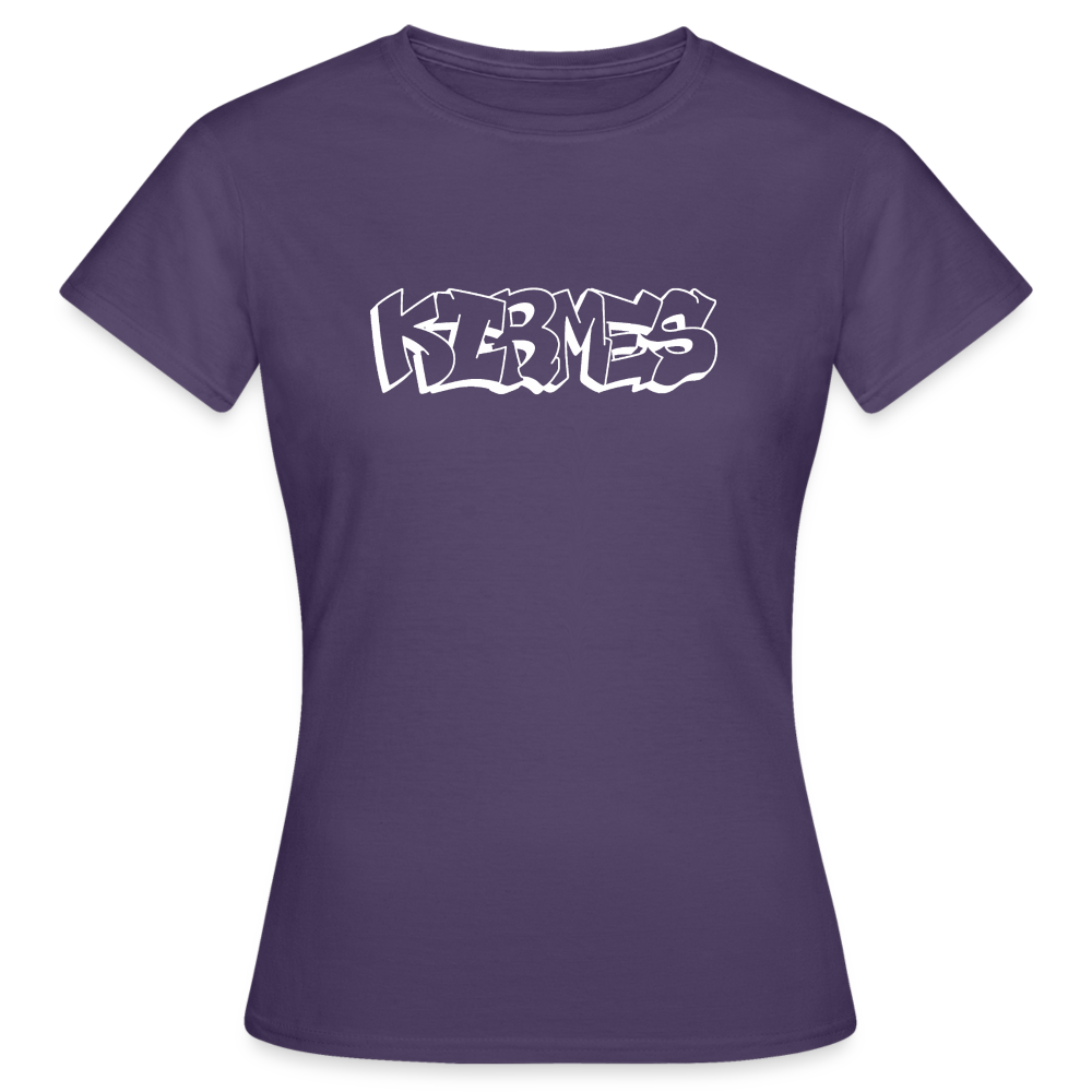 T-Shirt Ladies Kirmes "Graffiti" Bright Edition - dark purple