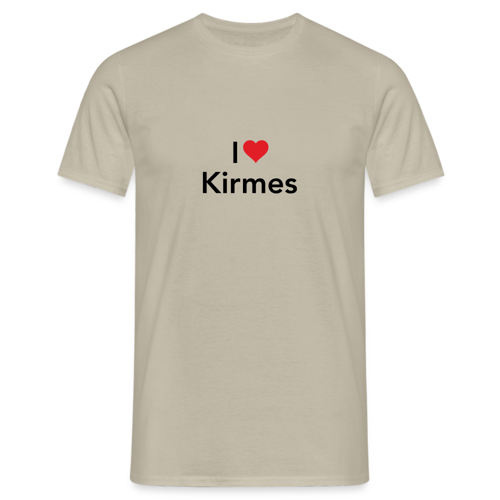 T-Shirt "I Love Kirmes" - sand beige