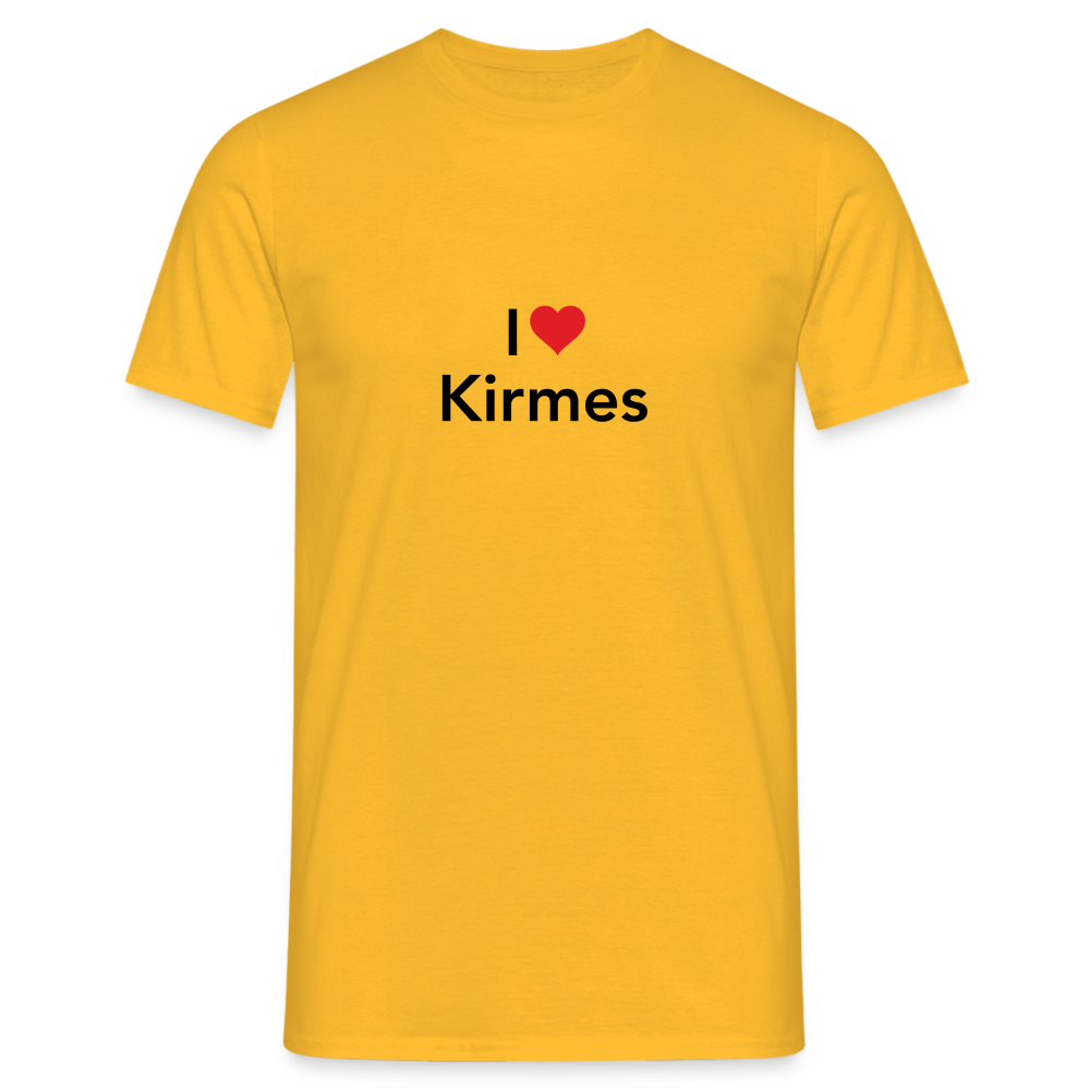T-Shirt "I Love Kirmes" - yellow
