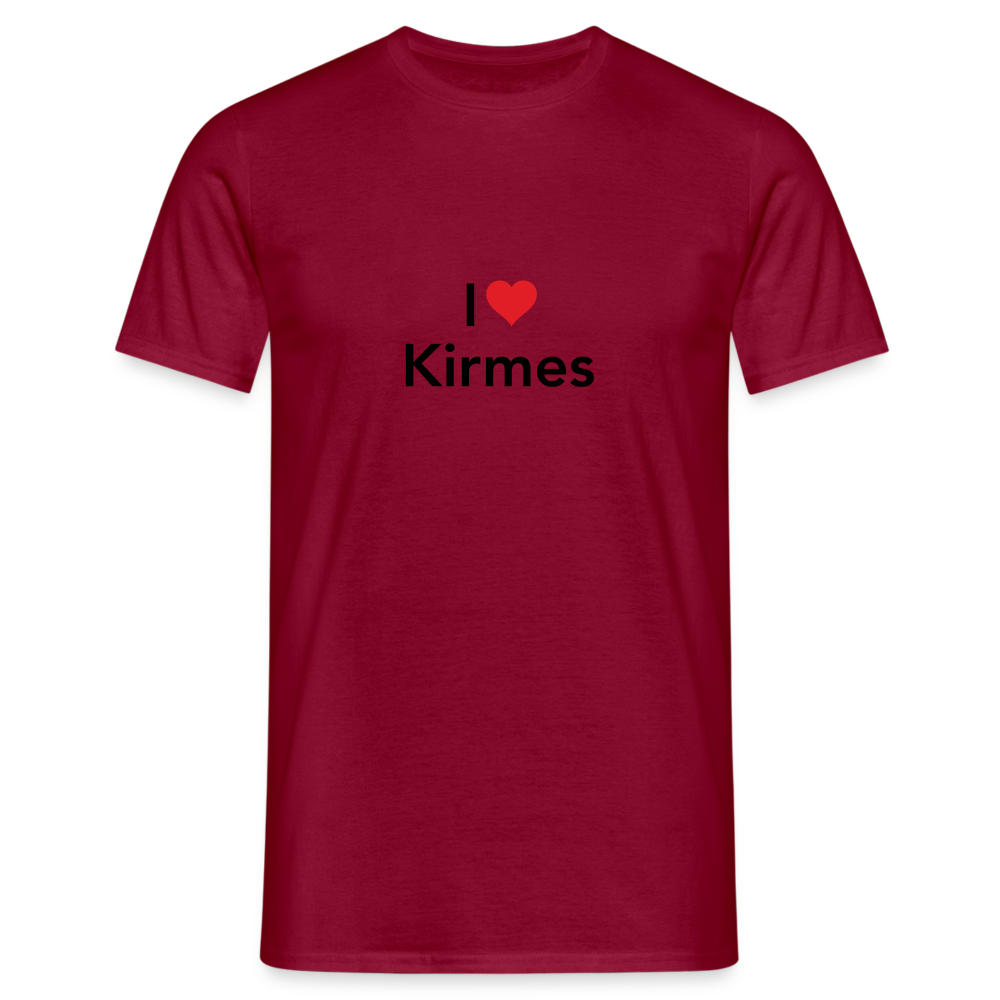 T-Shirt "I Love Kirmes" - brick red