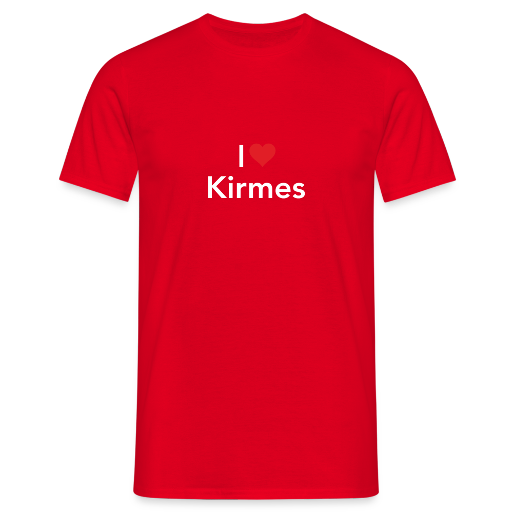 T-Shirt "I Love Kirmes" Bright Edition - red