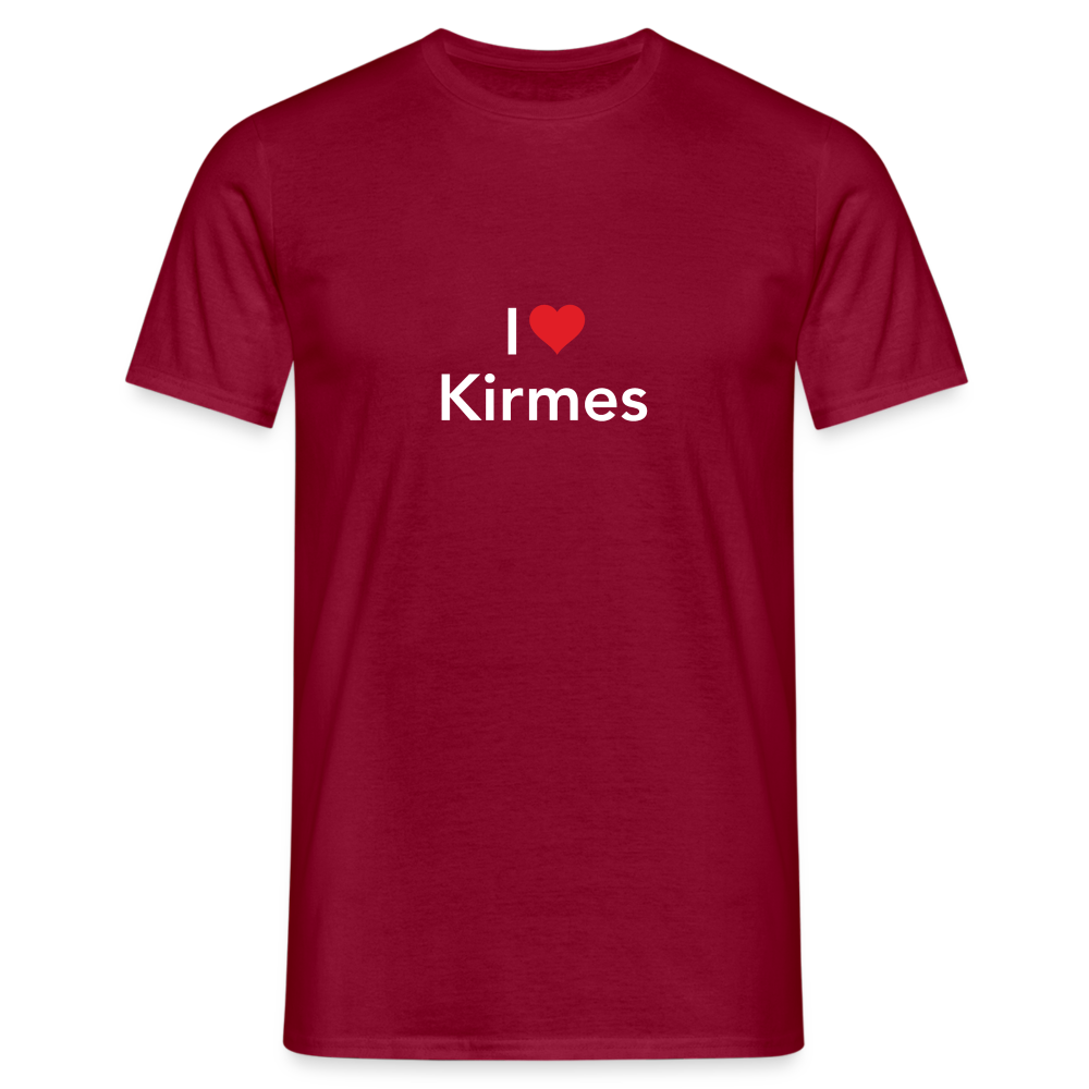 T-Shirt "I Love Kirmes" Bright Edition - brick red