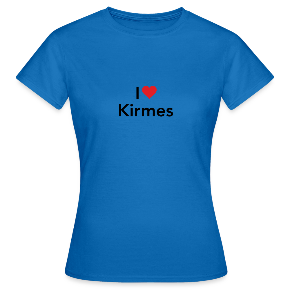T-Shirt Ladies "I Love Kirmes" - royal blue