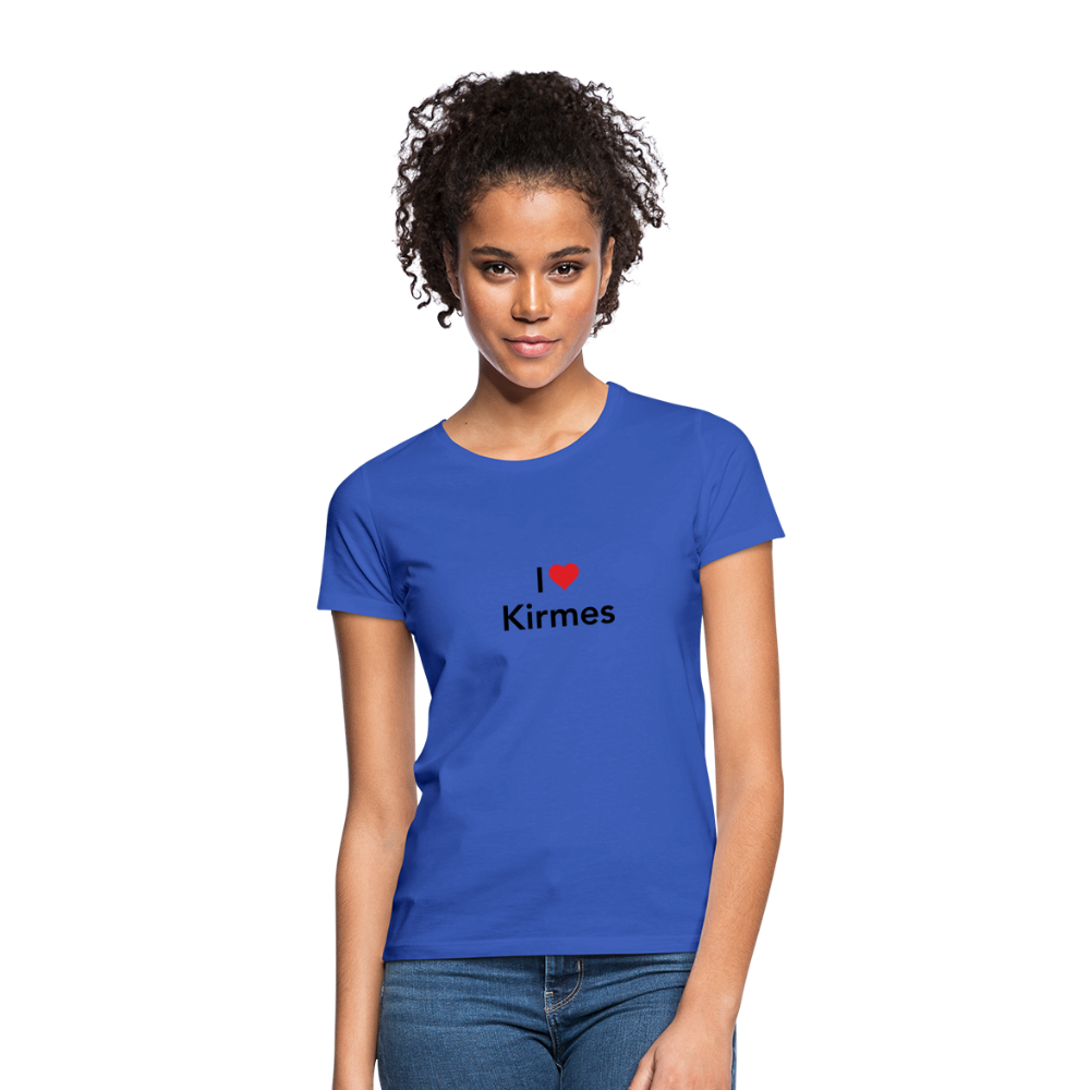 T-Shirt Ladies "I Love Kirmes" - royal blue