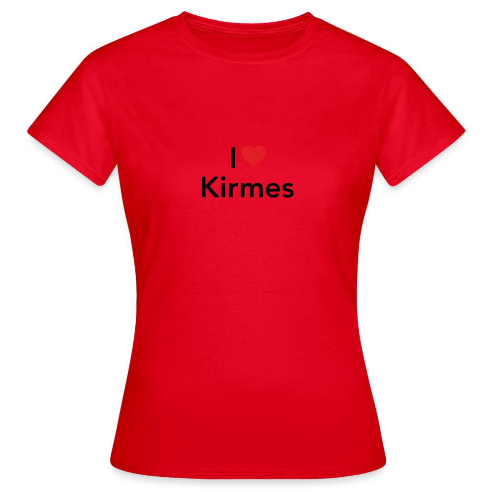 T-Shirt Ladies "I Love Kirmes" - red