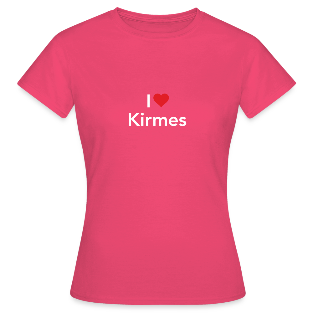 T-Shirt Ladies "I Love Kirmes" Bright Edition - azalea