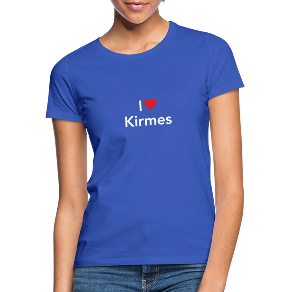 T-Shirt Ladies "I Love Kirmes" Bright Edition - royal blue