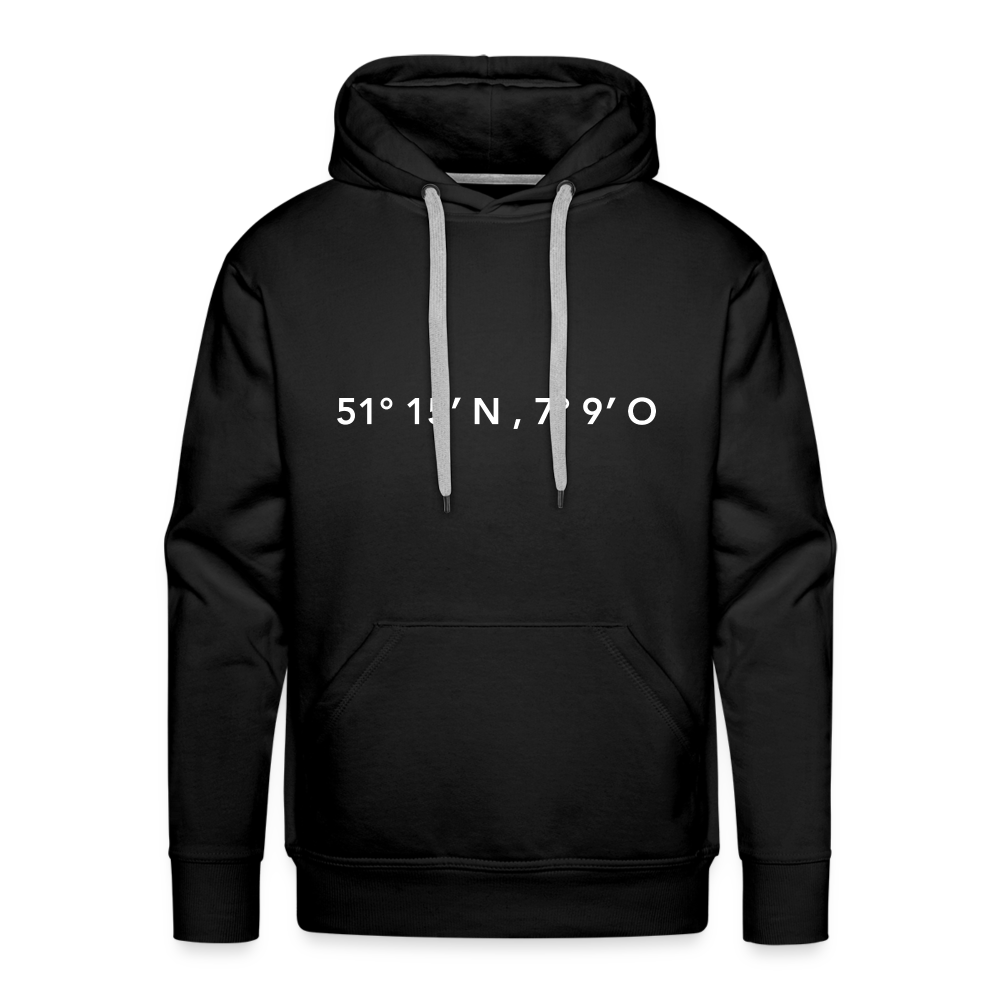 Hoodie Wuppertal "GPS" Bright Edition - black