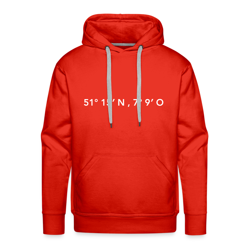 Hoodie Wuppertal "GPS" Bright Edition - red
