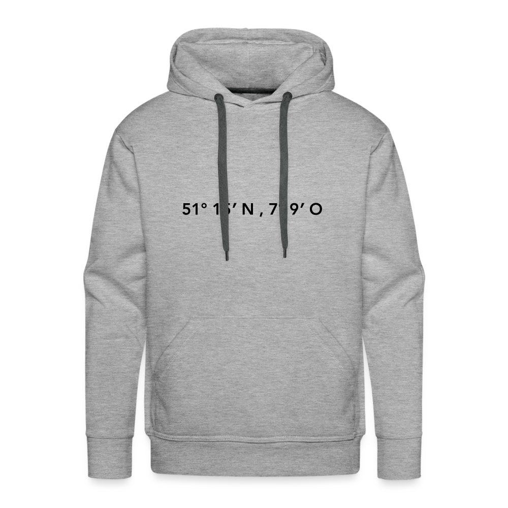 Hoodie Wuppertal "GPS" Dark Edition - heather grey