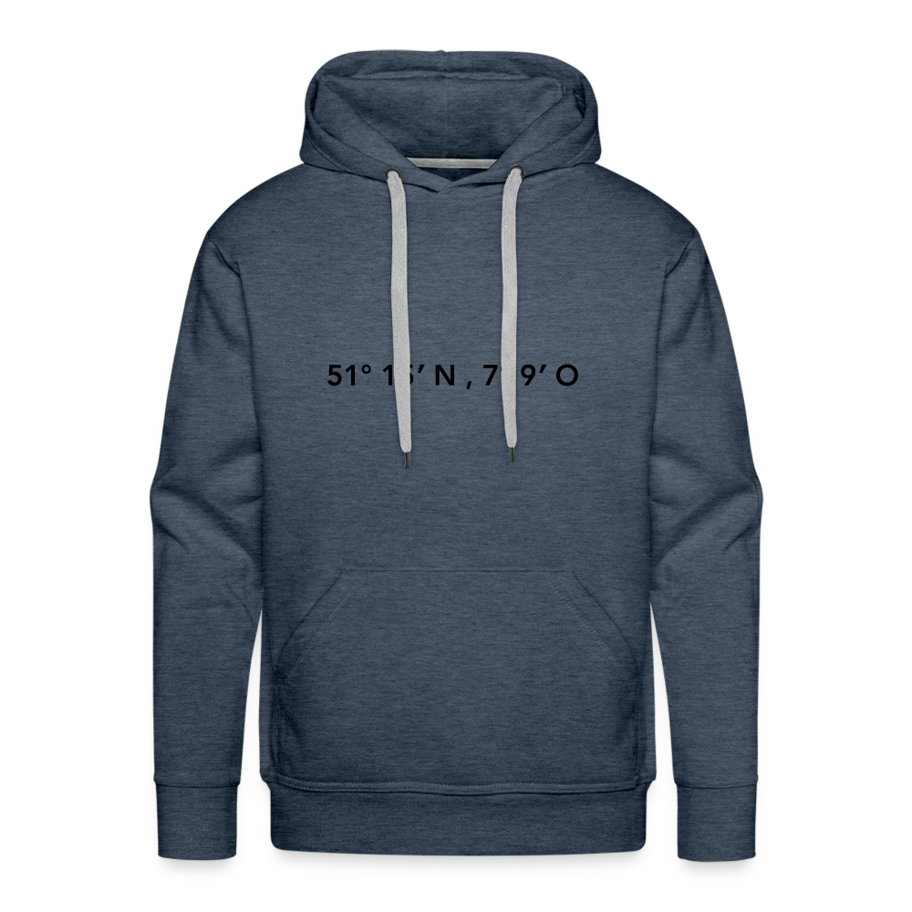 Hoodie Wuppertal "GPS" Dark Edition - heather denim