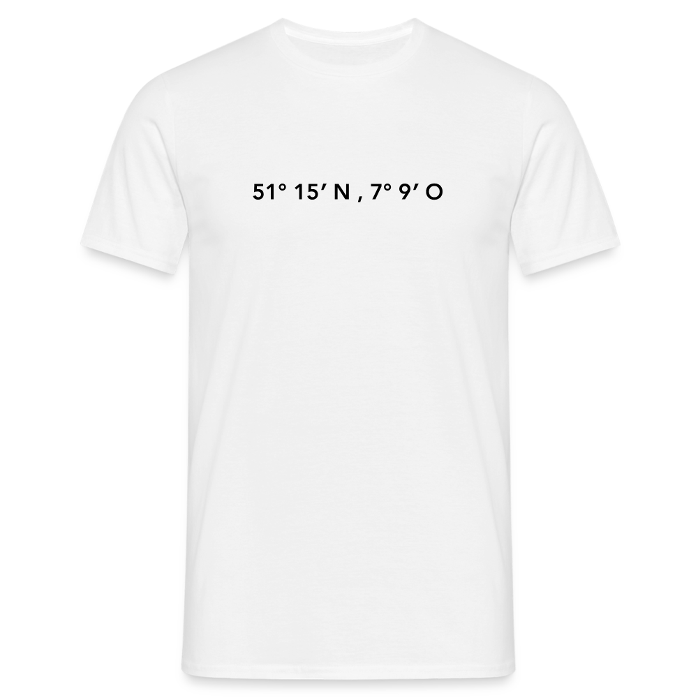 T-Shirt Wuppertal "GPS" - white