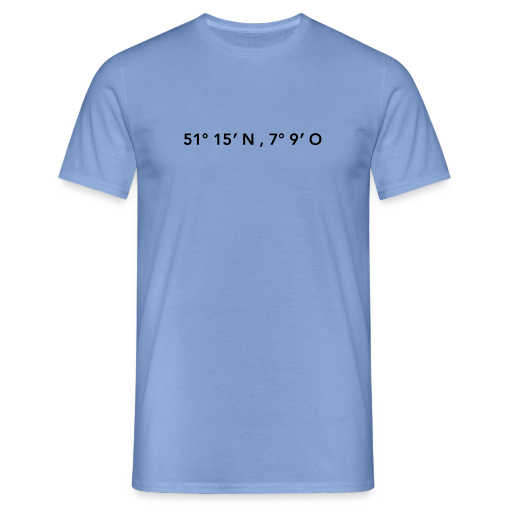 T-Shirt Wuppertal "GPS" - carolina blue