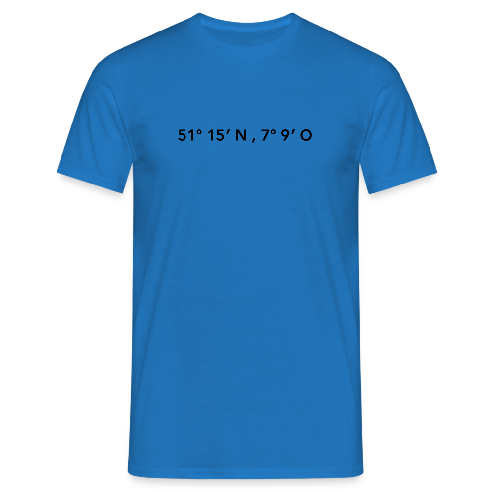 T-Shirt Wuppertal "GPS" - royal blue