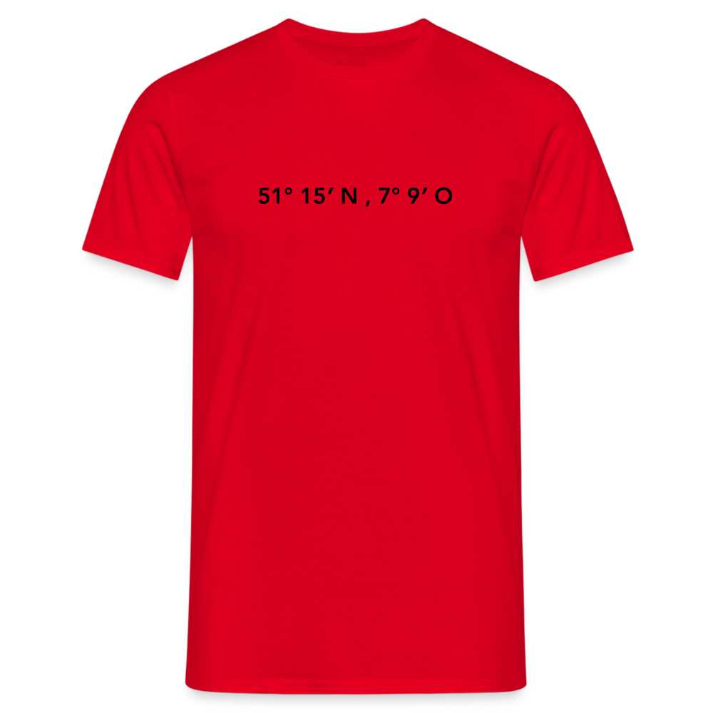T-Shirt Wuppertal "GPS" - red