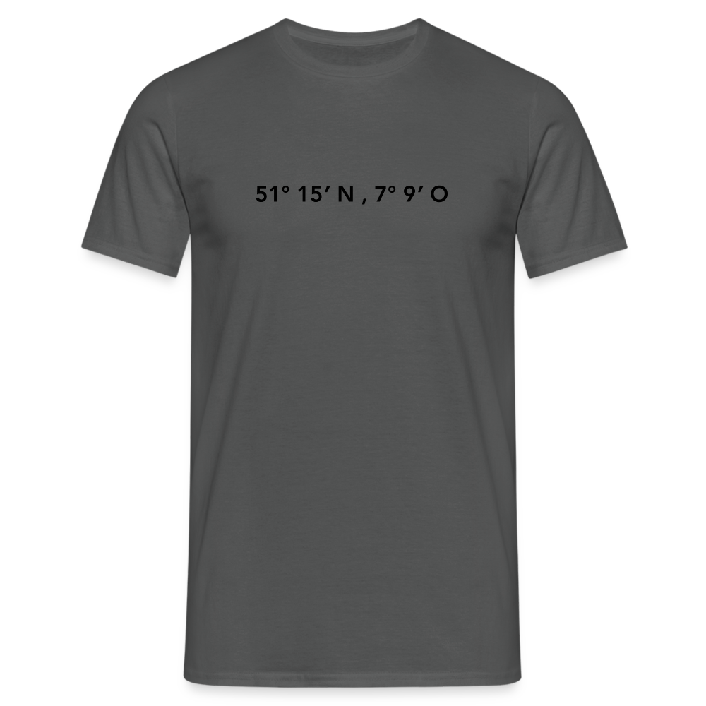 T-Shirt Wuppertal "GPS" - charcoal grey