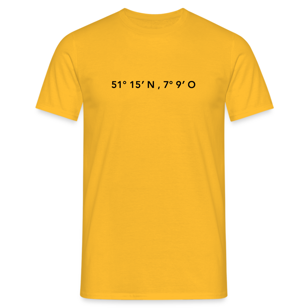 T-Shirt Wuppertal "GPS" - yellow