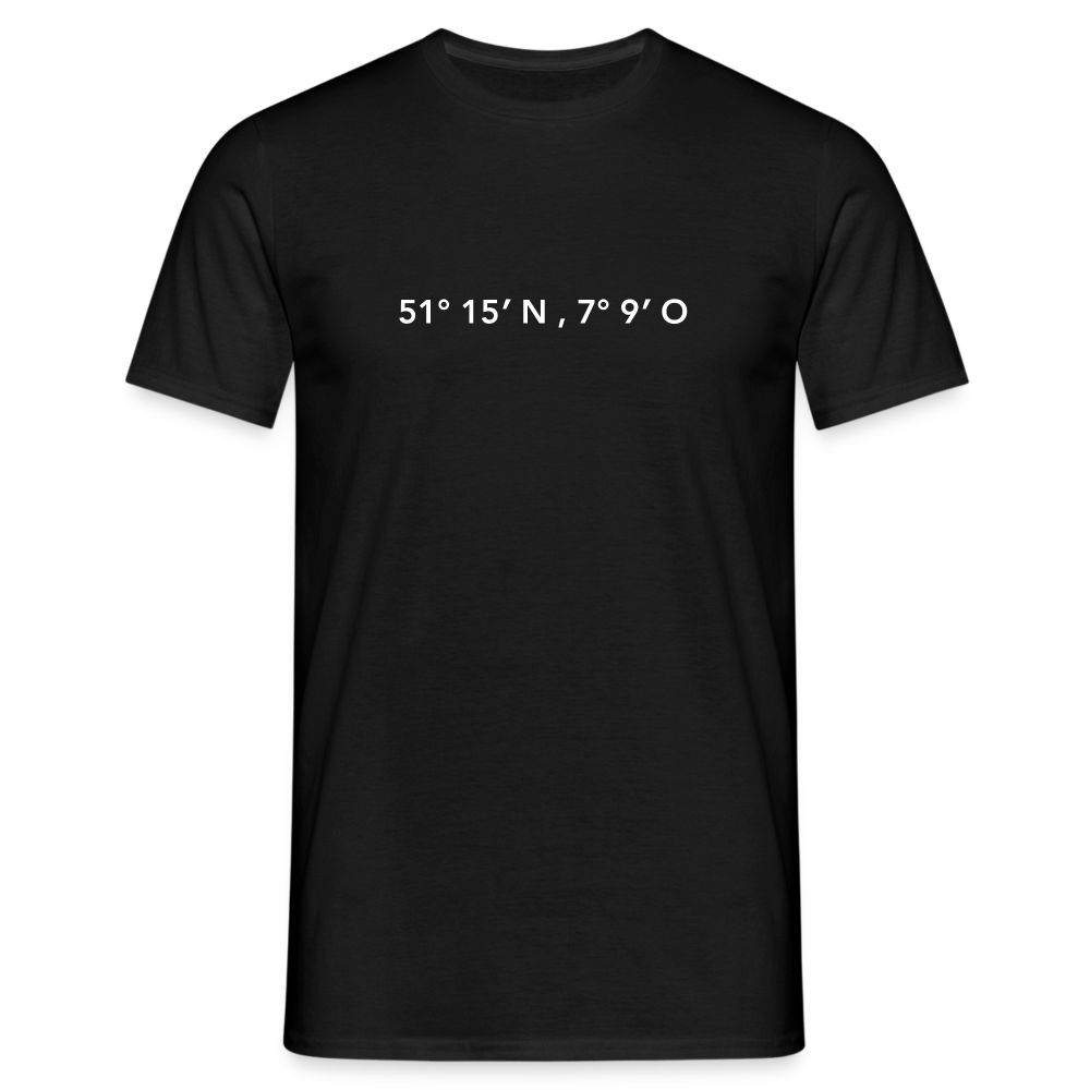 T-Shirt Wuppertal "GPS" Bright Edition - black