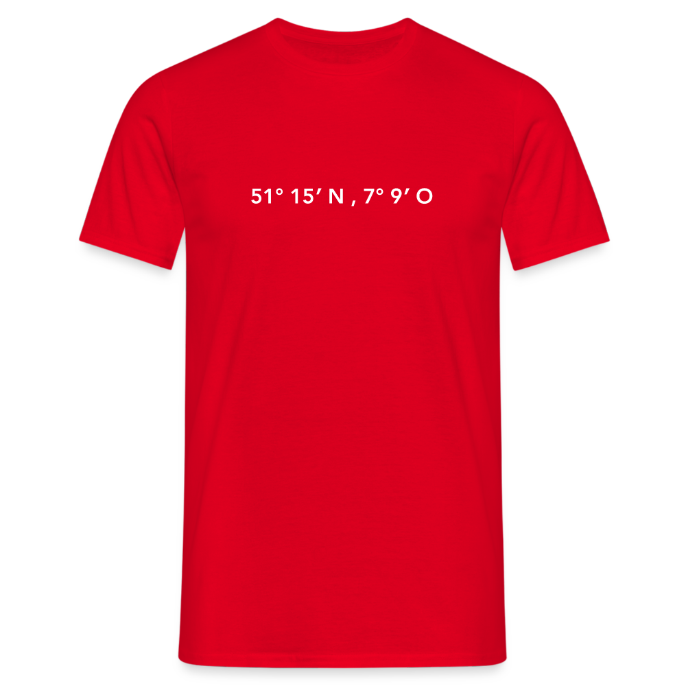 T-Shirt Wuppertal "GPS" Bright Edition - red