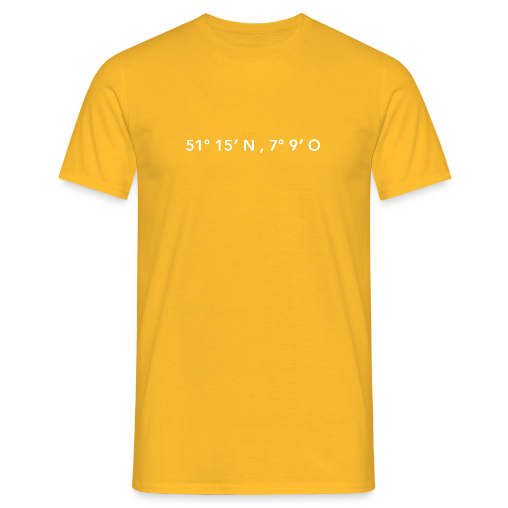 T-Shirt Wuppertal "GPS" Bright Edition - yellow