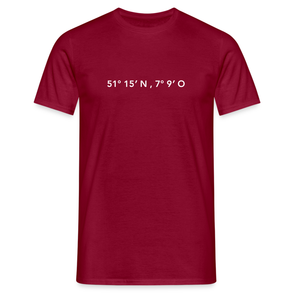 T-Shirt Wuppertal "GPS" Bright Edition - brick red