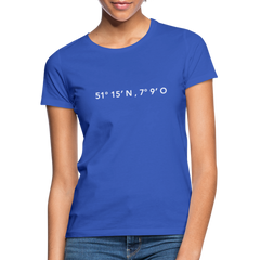 T-Shirt Ladies Wuppertal "GPS" Bright Edition - royal blue
