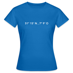 T-Shirt Ladies Wuppertal "GPS" Bright Edition - royal blue