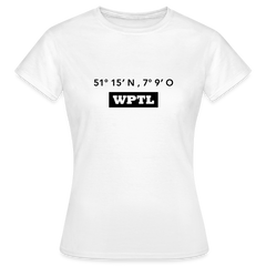 T-Shirt Ladies WPTL "GPS" - white
