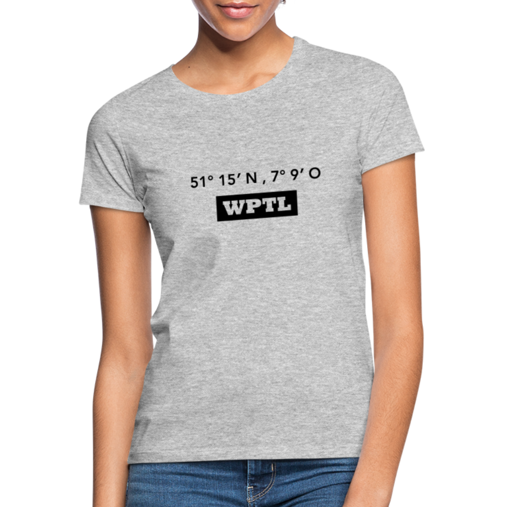 T-Shirt Ladies WPTL "GPS" - heather grey