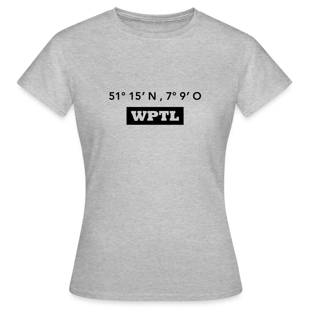 T-Shirt Ladies WPTL "GPS" - heather grey