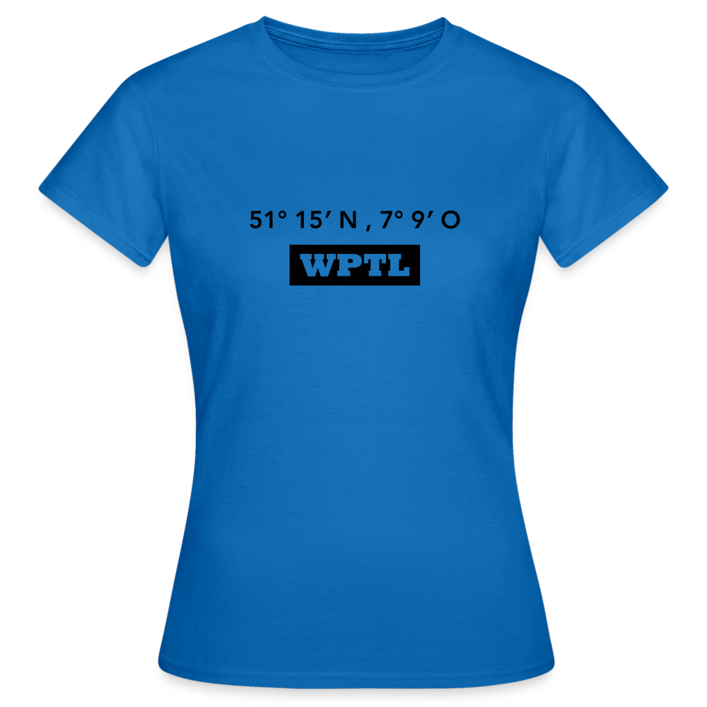 T-Shirt Ladies WPTL "GPS" - royal blue