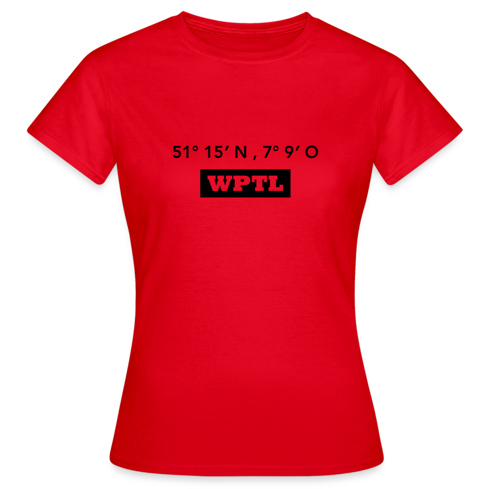 T-Shirt Ladies WPTL "GPS" - red