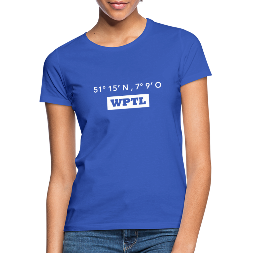 T-Shirt Ladies WPTL "GPS" Bright Edition - royal blue