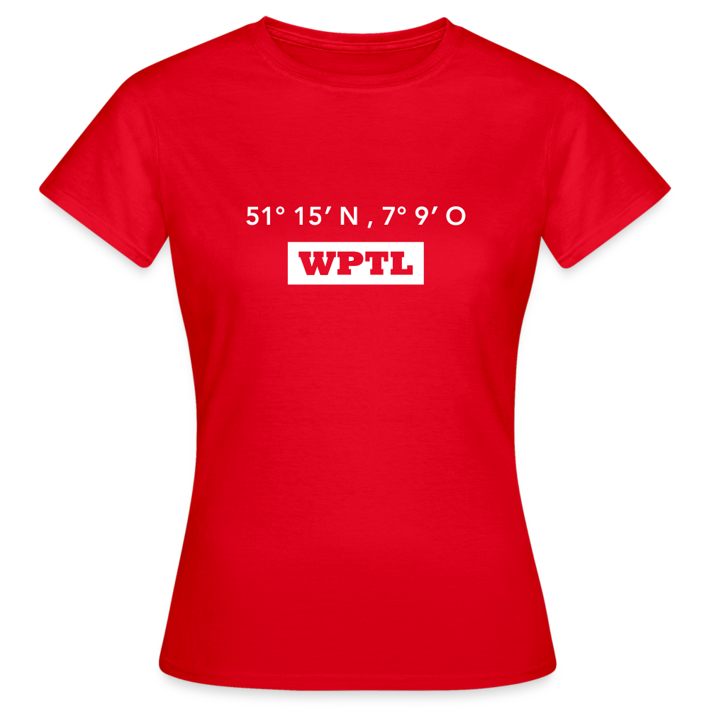 T-Shirt Ladies WPTL "GPS" Bright Edition - red