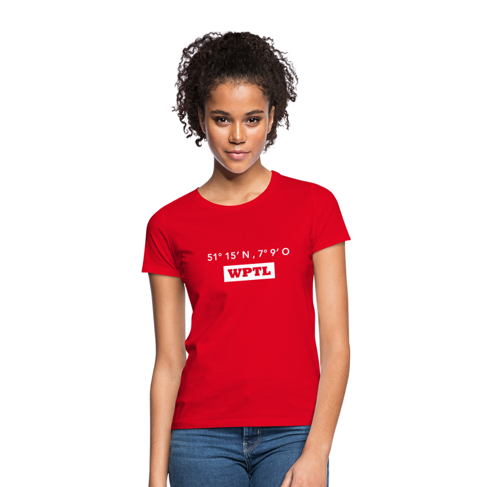 T-Shirt Ladies WPTL "GPS" Bright Edition - red