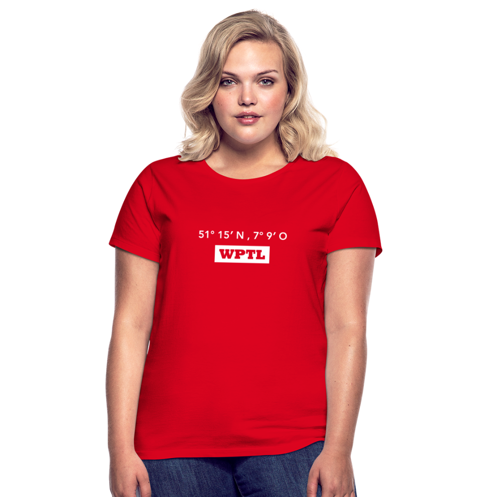 T-Shirt Ladies WPTL "GPS" Bright Edition - red