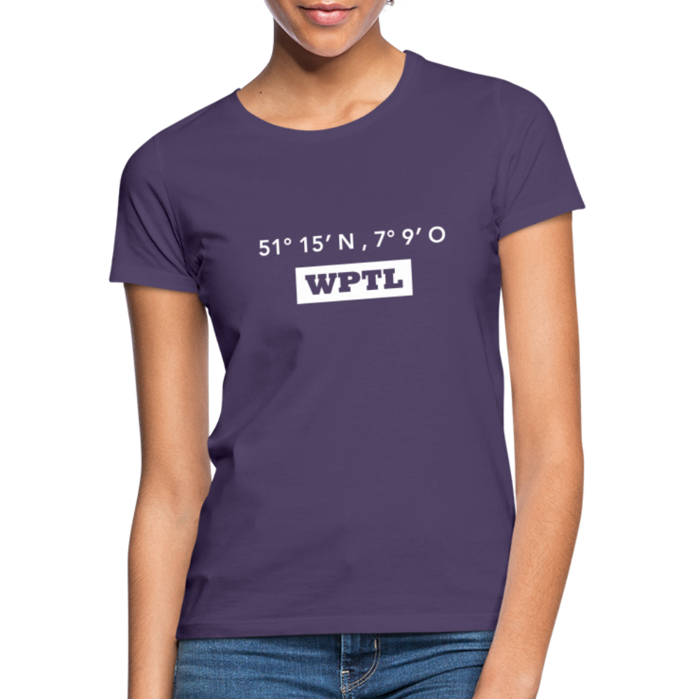 T-Shirt Ladies WPTL "GPS" Bright Edition - dark purple
